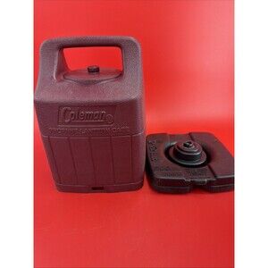 Vintage 90’s Coleman Double Mantle Propane Lantern Red Hard Plastic Case 1994